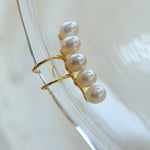 Balance Beam Freshwater Pearl Single Ear Clip gembea jewelry