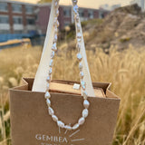 Minimalist Irregular Baroque Pearl Necklace
