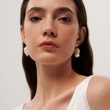 Lava Metal Baroque Pearl Drop Earrings gembea jewelry