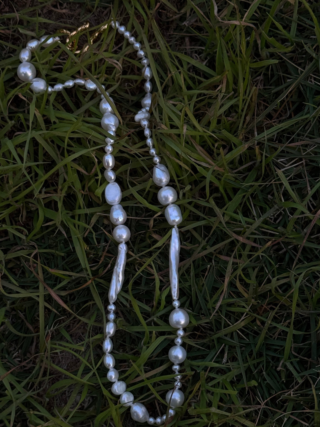 Elegant Irregular Baroque Pearl Necklace-gembea jewelry