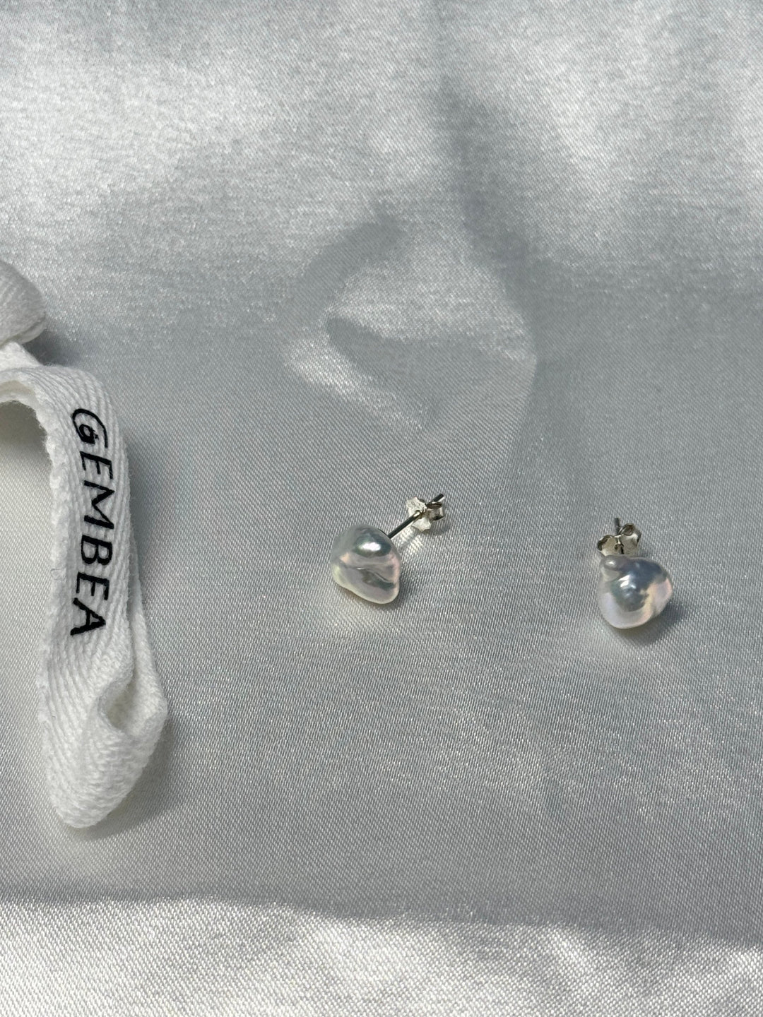 Simple Keshi Baroque Pearl Stud Earrings gembea jewelry