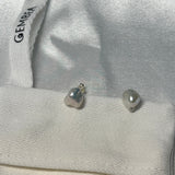 Simple Keshi Baroque Pearl Stud Earrings gembea jewelry