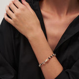 Bean Pod Black Agate Pearl Beaded Bracelet gembea jewelry