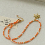 Beach Colorful Natural Stone Beaded Necklace Gembea jewelry