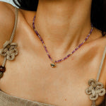 Beach Colorful Natural Stone Beaded Necklace Gembea jewelry