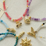 Beach Colorful Natural Stone Beaded Necklace Gembea jewelry