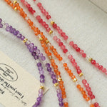 Beach Colorful Natural Stone Beaded Necklace Gembea jewelry