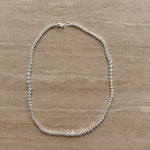 Lueur Bubble Cubic Zircon Necklace-Silver gembea jewelry