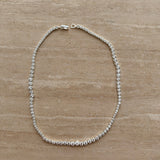 Lueur Bubble Cubic Zircon Necklace-Silver gembea jewelry