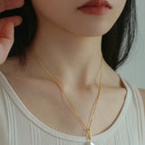 Baroque Pearl Pendant Long Necklace-Gembea Jewelry