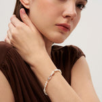 Bean Pod Irregular Freshwater Pearl Beaded Bracelet gembea jewelry