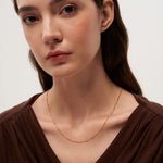 Minimalist Simple Gold Chain Necklace gembea jewelry