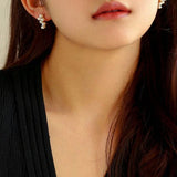 Love and the City Freshwater Pearl Stud Earrings-Gembea Jewelry