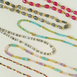 Gioia perle bianche Moonstone Perle Collana