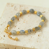 Joy Beads Gray Moonstone Bracelet