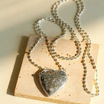 Love Bag Long Chain Heart Pendant Necklace-Gembea Jewelry