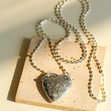 Love Bag Long Chain Heart Pendant Necklace-Gembea Jewelry