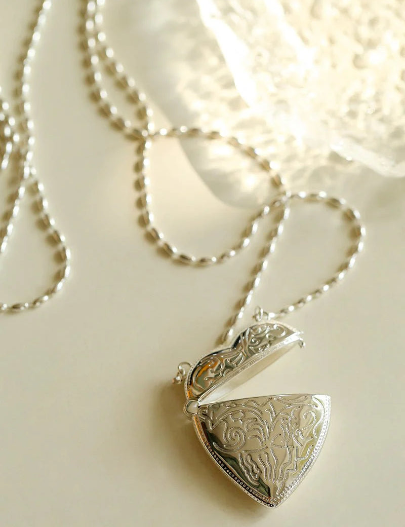 Love Bag Long Chain Heart Pendant Necklace-Gembea Jewelry