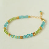 Joy Beads Olive Crystal Bracelet