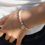 Freshwater Pearl 26-Letter Name Bracelet-Gembea Jewelry