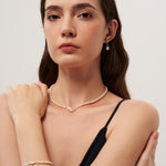 Bean Pod Freshwater Pearl Beaded Bracelet gembea jewelry