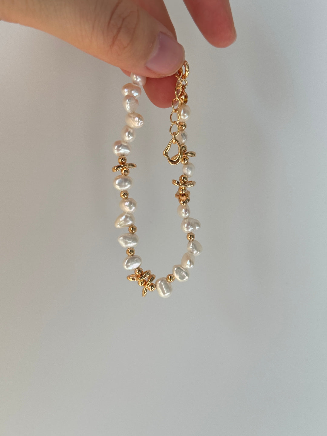 Natural Freshwater Pearl Beaded Bracelet gembea jewelry