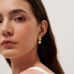 Dainty Baroque Pearl Stud Earrings gembea jewelry