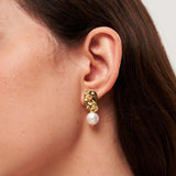 Dainty Baroque Pearl Stud Earrings gembea jewelry