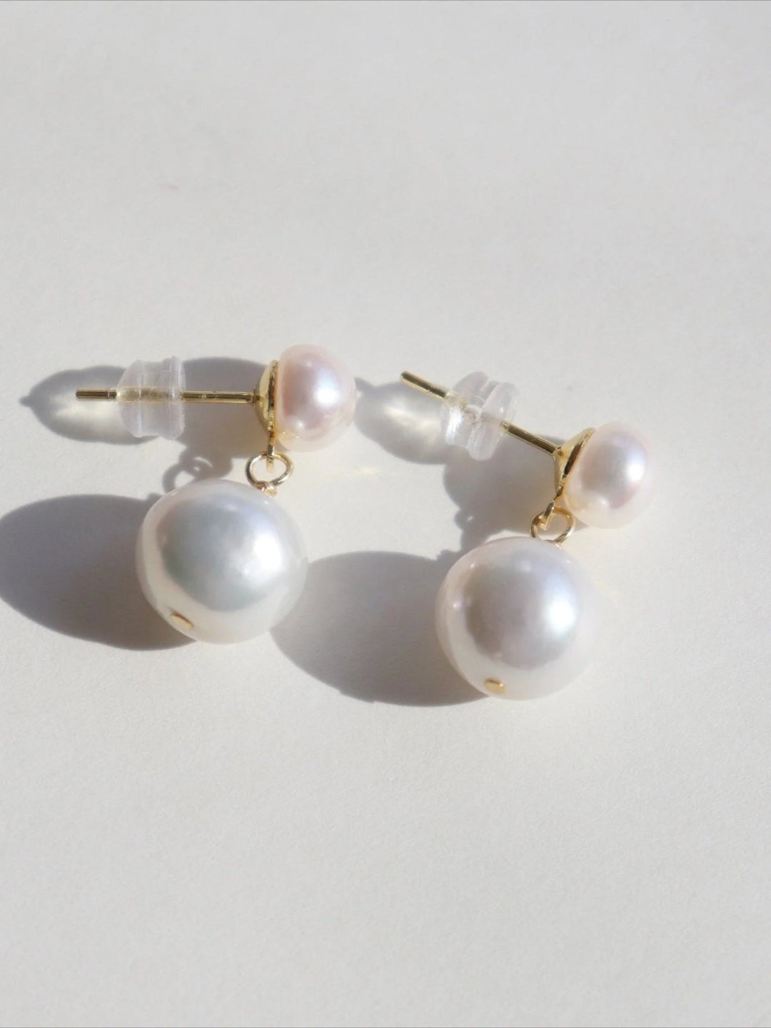 Petite Pearl Drop Studs Earrings