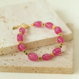 Joy Beads Pink Tourmaline Bracelet