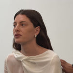 Lumi Heart Baroque Pearl Stud Earrings gembea jewelry