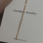 Lueur Bubble Cubic Zircon Bracelet-Gold gembea jewelry