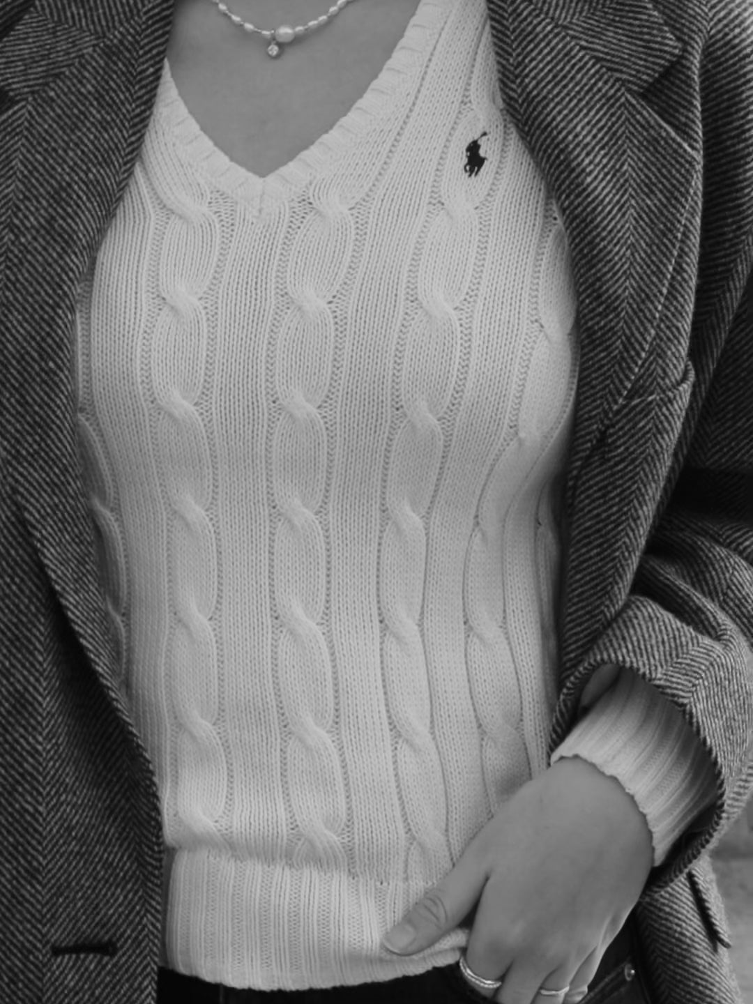 Zircon Pendant Pearl Beaded Necklace gembea jewelry