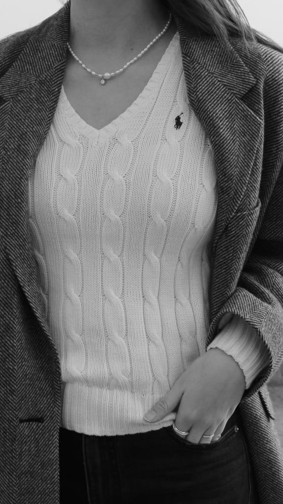 Zircon Pendant Pearl Beaded Necklace gembea jewelry