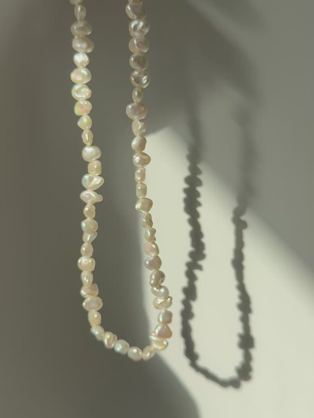 Irregular Baroque Pearl Beaded Necklace gembea jewelry