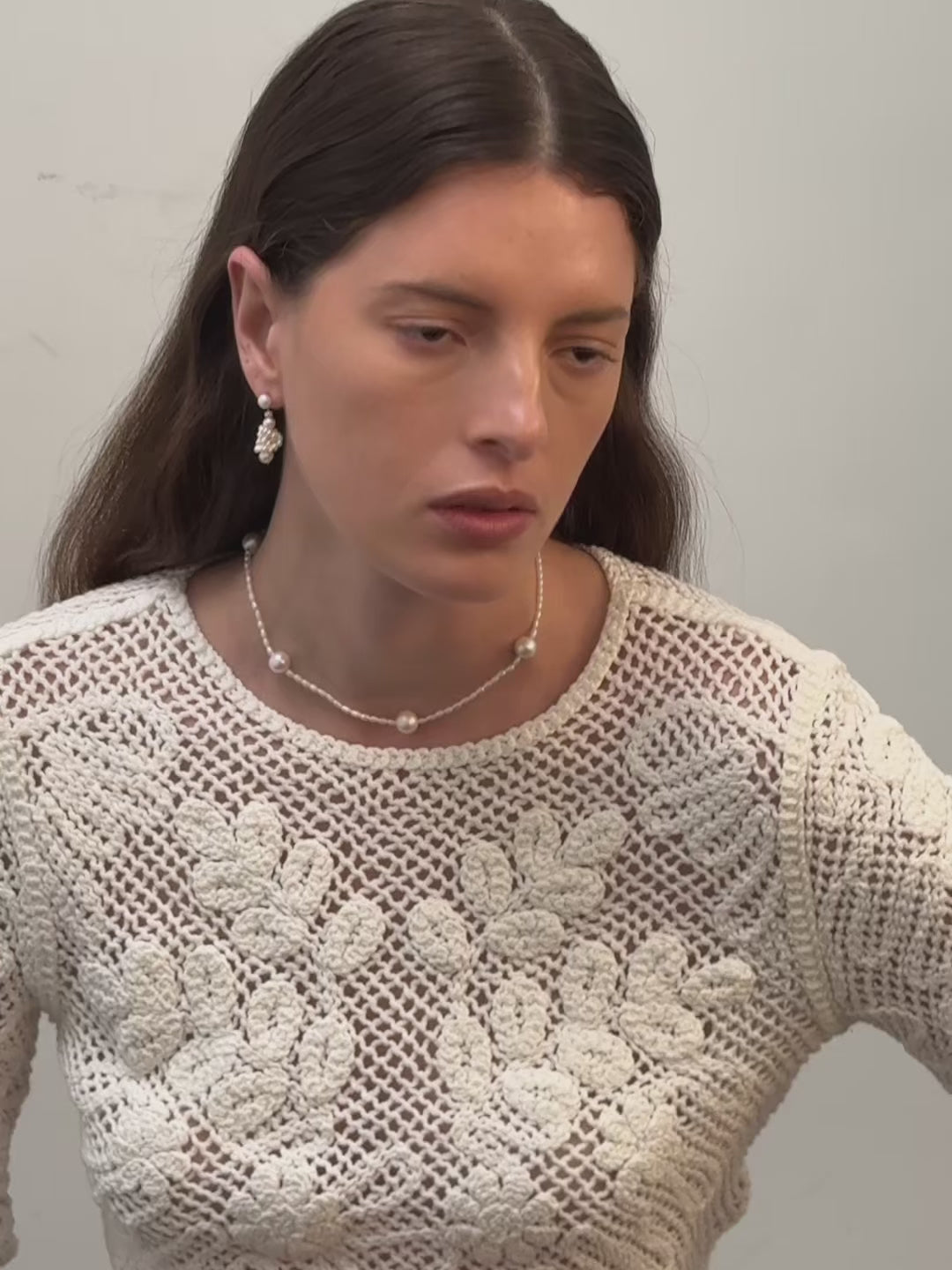 Simple Mixed Rice Pearl Necklace gembea jewelry