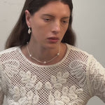 Simple Mixed Rice Pearl Necklace gembea jewelry