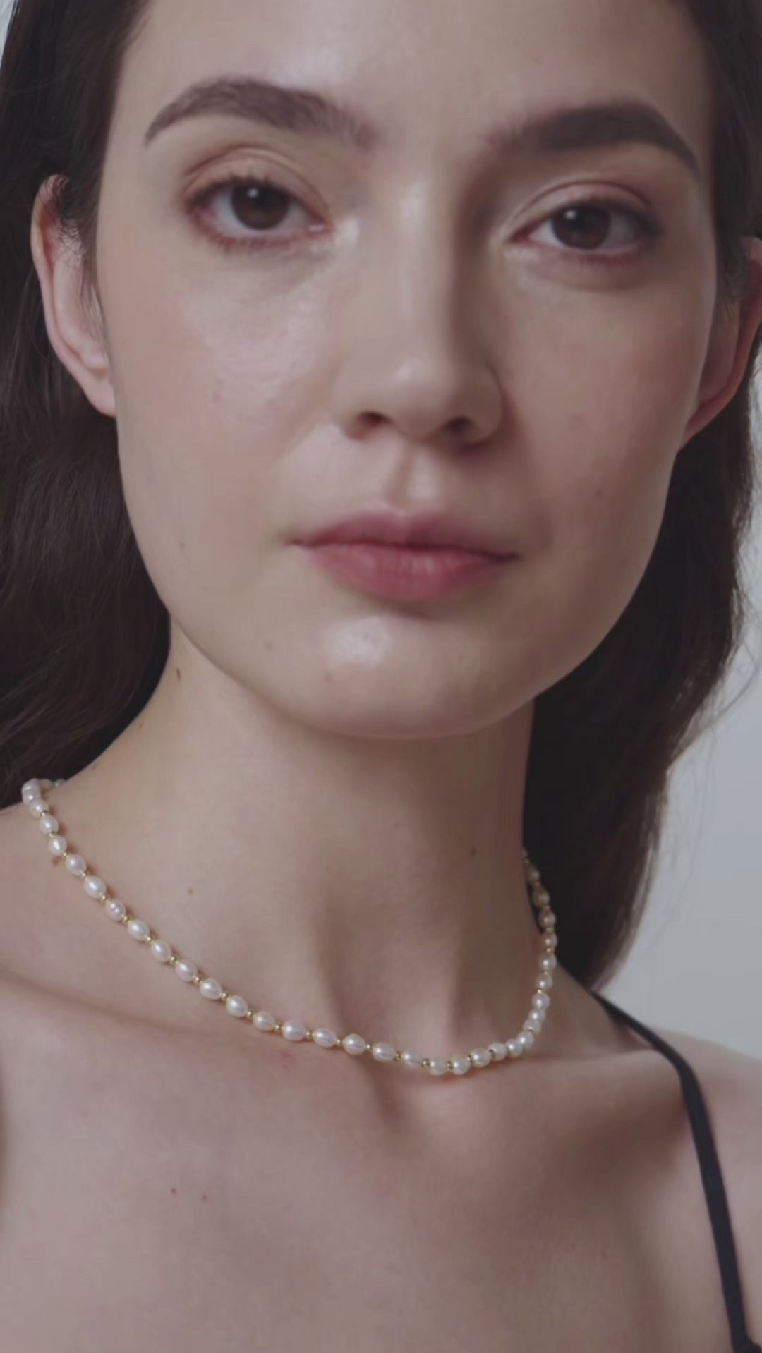 Golden Bean Pearl Beaded Necklace gembea jewelry