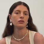 Muse Irregular Baroque Pearl Beaded Necklace gembea jewelry