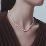 Bean Pod Irregular Freshwater Pearl Beaded Necklace-gembea jewelry