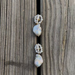 Hand-woven Genuine Baroque Pearl Earrings-gembea jewelry
