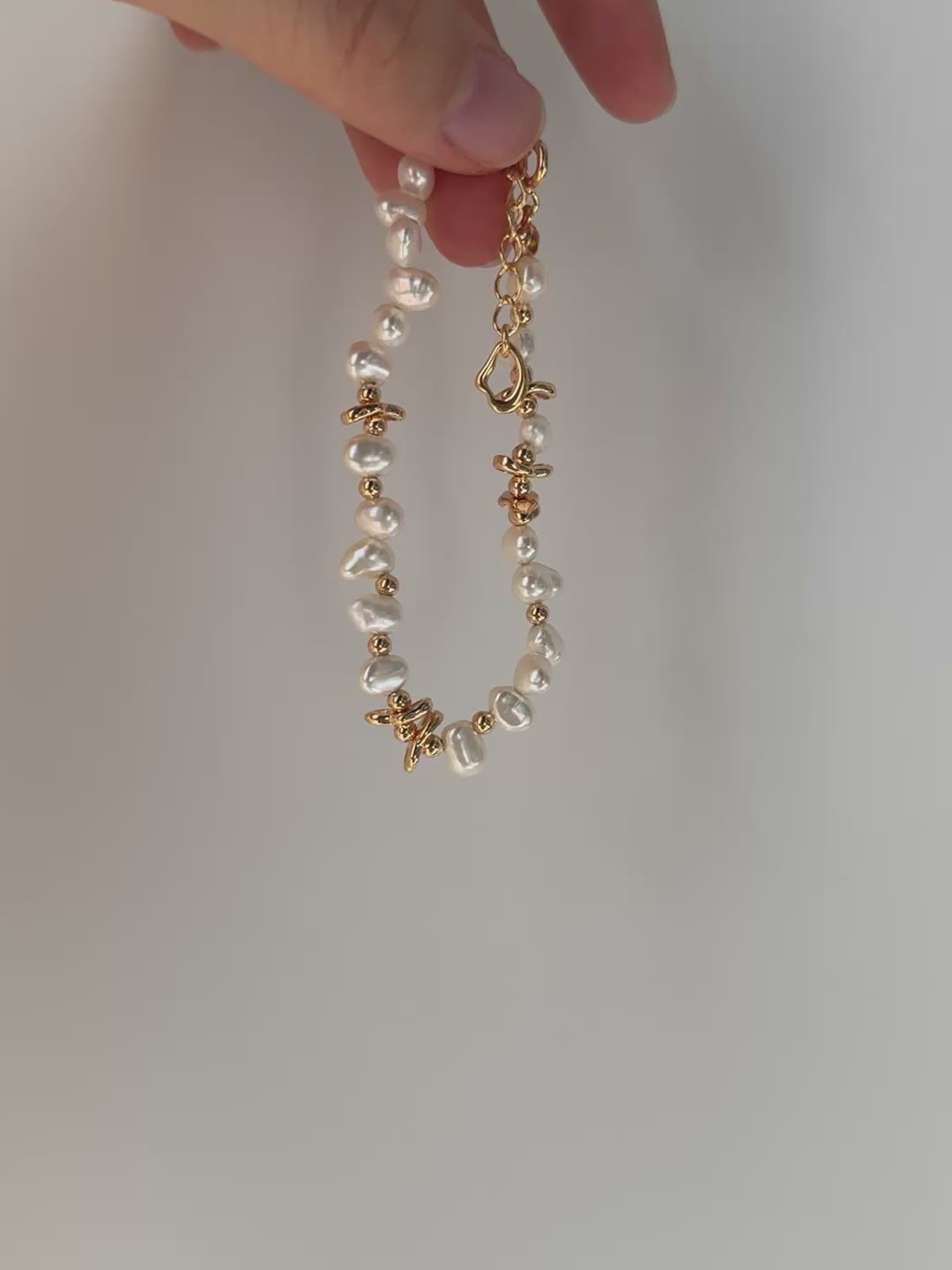 Natural Freshwater Pearl Beaded Bracelet gembea jewelry