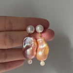 Colorful Baroque Pearl Drop Earrings gembea jewelry