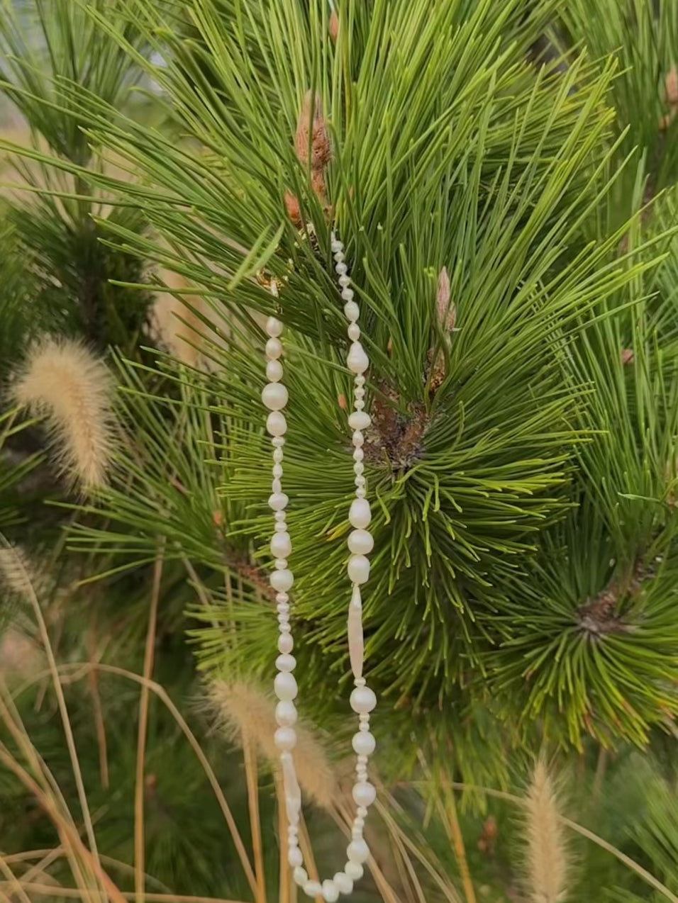 Elegant Irregular Baroque Pearl Necklace-gembea jewelry