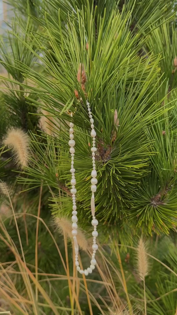 Elegant Irregular Baroque Pearl Necklace-gembea jewelry
