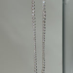 Lueur Bubble Cubic Zircon Necklace-Silver gembea jewelry