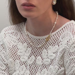 Elegant Linéa Irregular Baroque Pearl Necklace gembea jewelry