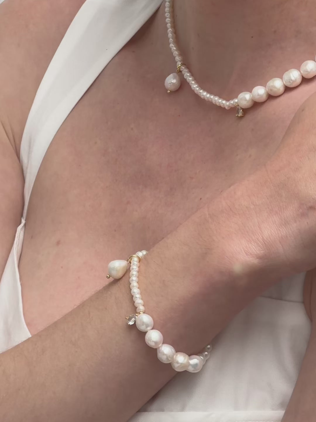 Freshwater Pearl Aurora Bracelet gembea jewelry