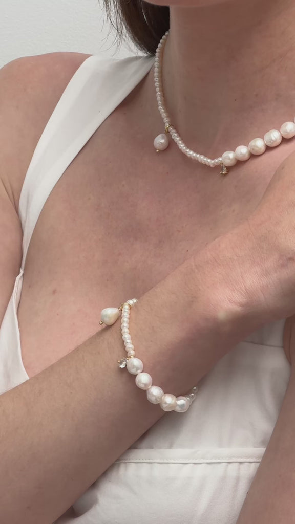 Freshwater Pearl Aurora Bracelet gembea jewelry