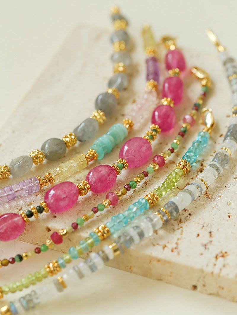 Joy Beads Rainbow Crystal Bracelet-Gembea Jewelry